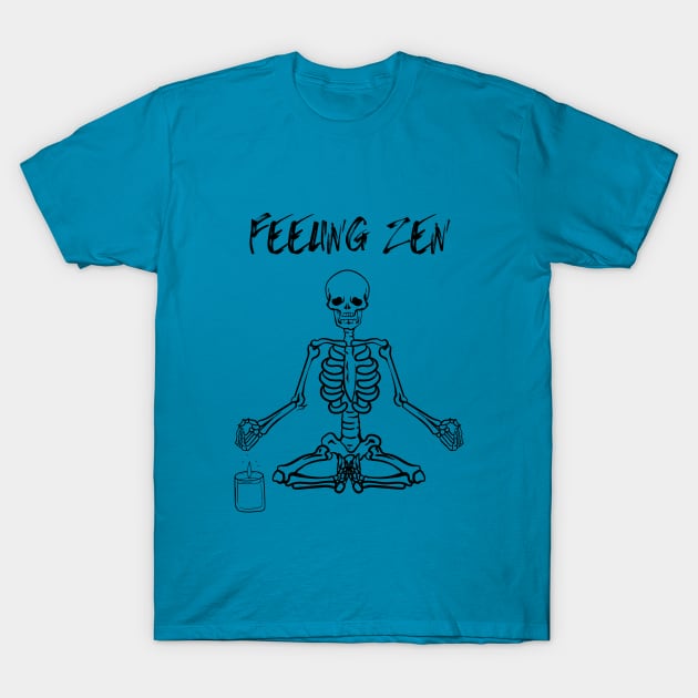 Skeleton yoga T-Shirt by Hrystyne